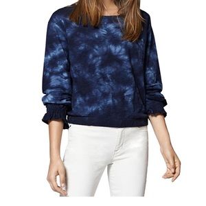 Sanctuary Blue Life Tie-Dye Slub Pullover Top Blue